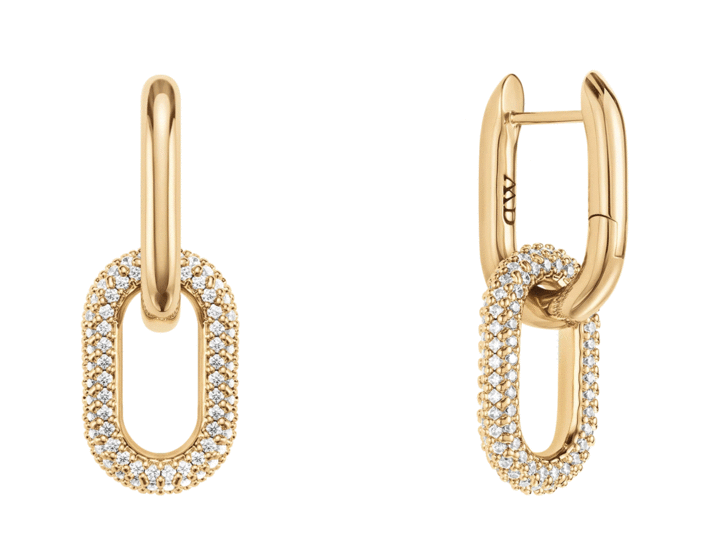 Daniel Wellington Crystal Link Earrings Gold DW00400594