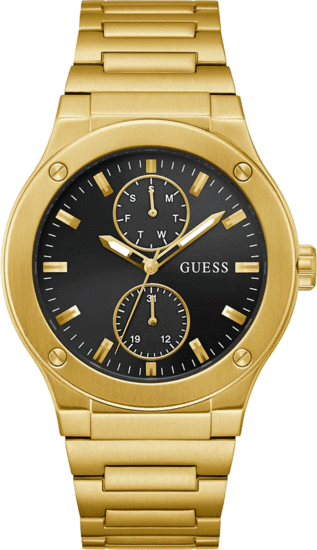 Guess Mens Gold Tone Multi-Function Watch GW0795G4