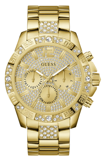 Guess Mens Gold Tone Multi-function Watch GW0796G2