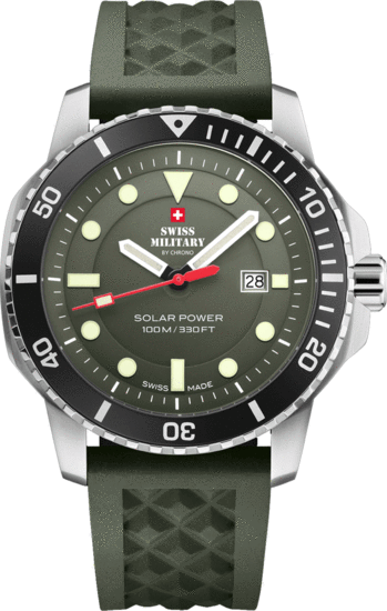 SWISS MILITARY BY CHRONO Swiss Solar Sports Watch Green SMS34102.05 