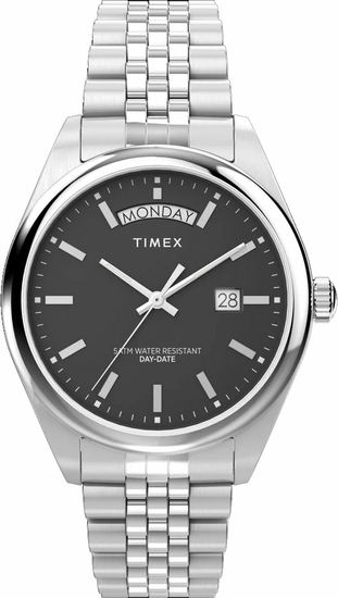 TIMEX Legacy Day and Date 41mm Stainless Steel Bracelet Watch TW2V67800