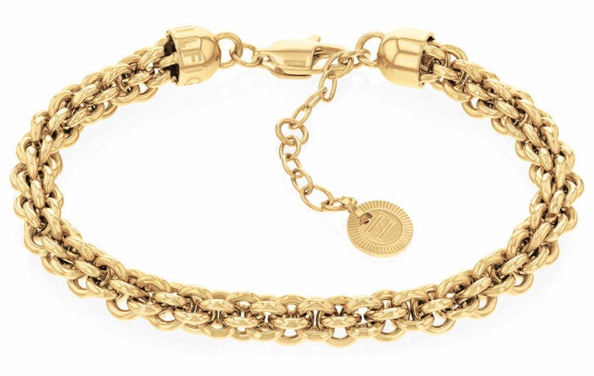 TOMMY HILFIGER GOLD-PLATED INTERTWINED CHAIN BRACELET 2780842