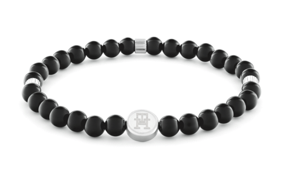 Tommy Hilfiger Monogram Onyx Bead Bracelet 2790609